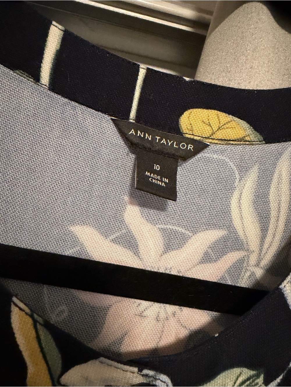 Navy Floral jumpsuit with Coral & Cream Blooms - Picture 4 of 5